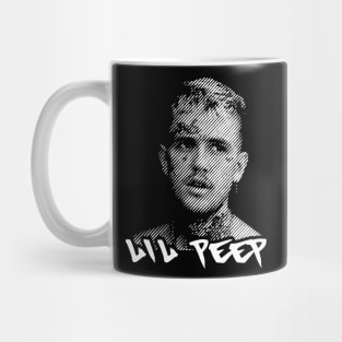 Lil Peep in halftone style Mug